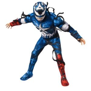 NEW Deluxe Boys S (4-6) Marvel Venomized Captain America Costume Padded Muscles